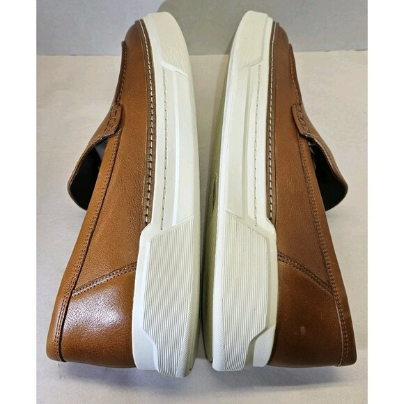 Allen Edmonds Men's Tan/White Burke Venetian Leather Slip-On Comfort Shoe Sz 11D - Picture 16 of 16